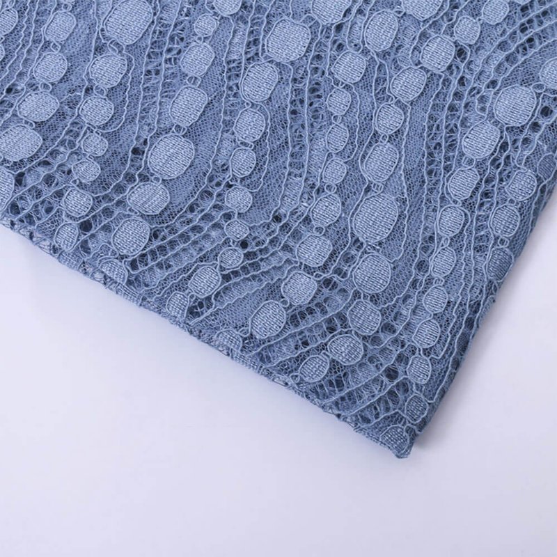 Lace Fabric Dress Stripe Polyester for Women's Wear Wholesale Supplier 8
